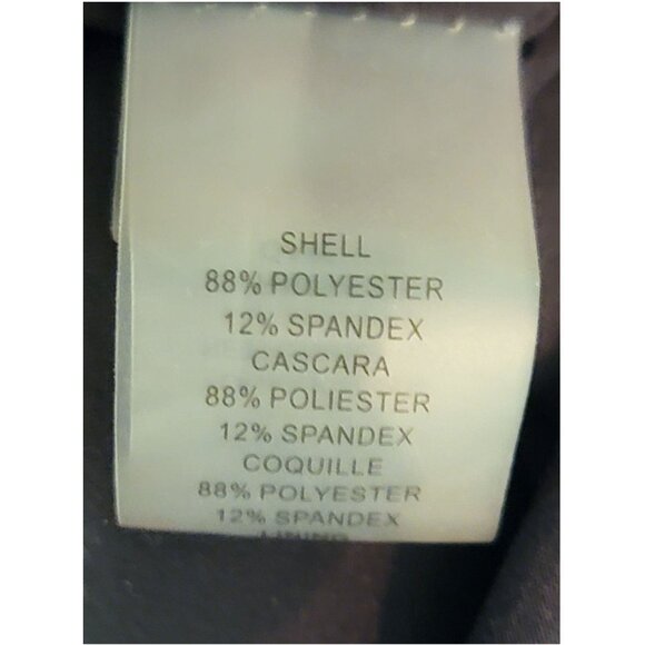Vince Camuto Black Sheath Dress with Asymmetrical Ruffle Detail, Womens Size 4 - Picture 8 of 9